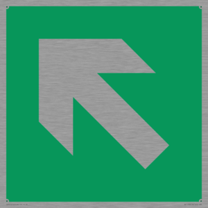 E914 Safe condition: Up left arrow (45 deg supplimentary)